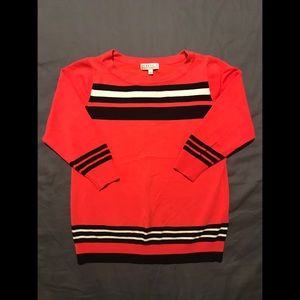 Knit striped sweater